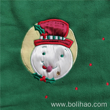 Embroidered Anti Pilling Polar Fleece Throw Blanket
